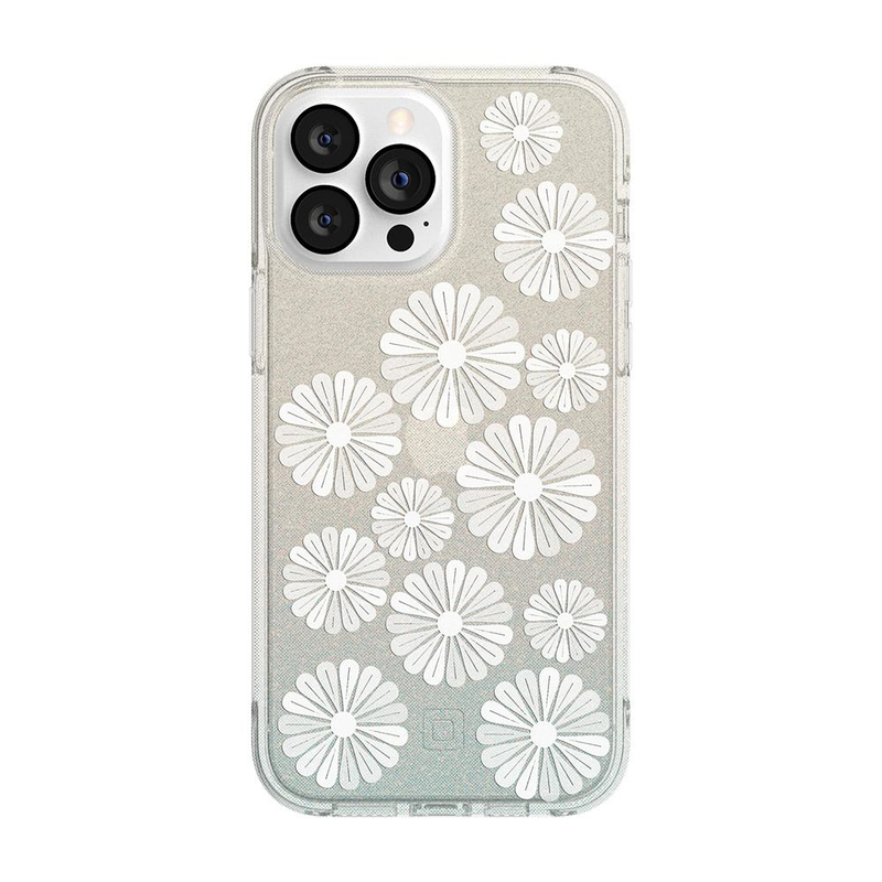 Incipio Design Series Case For iPhone 13 Pro Max Flower Fields Glitter Wash