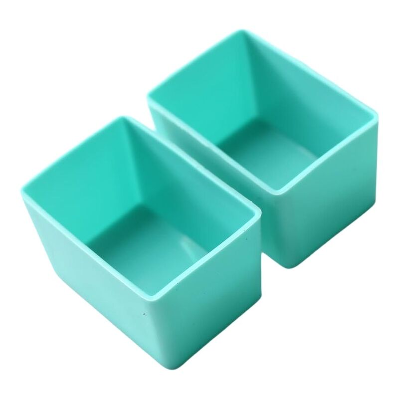 Munch Cups Rectangle Aqua (Set of 2) Munch Cups Rectangle Aqua (Set of 2)