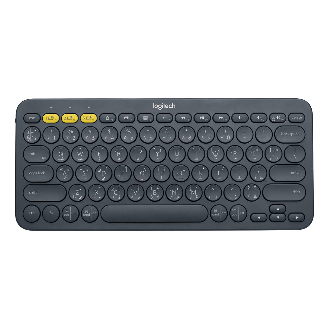 Logitech 920-010070 K380 Dark Grey Multi-Device Bluetooth Keyboard - (Arabic/English)
