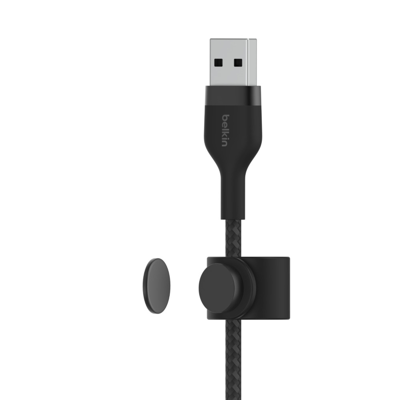 Belkin Silicone Braided Cable USB-A To Lightning 3m Black