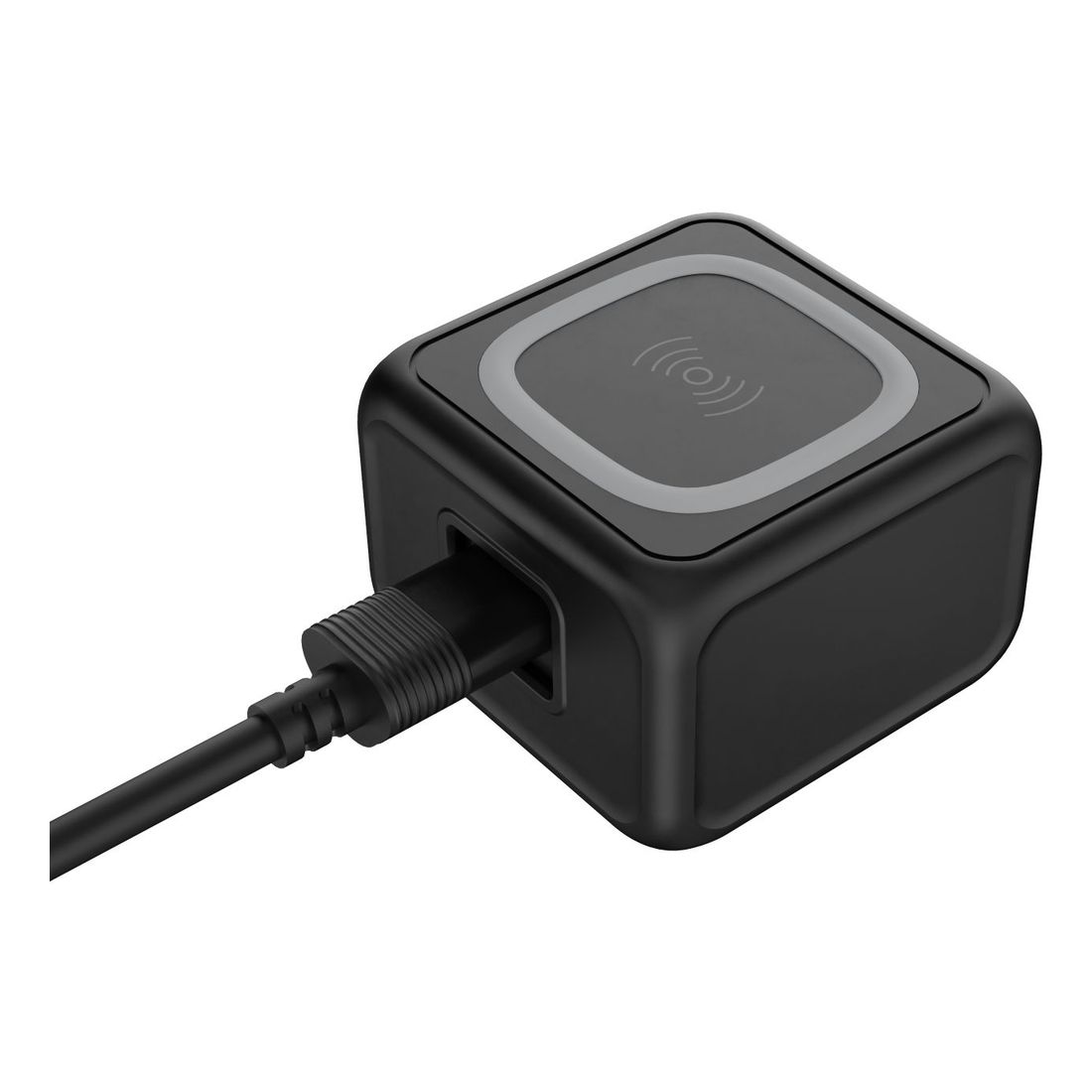Porodo 3-Port 30W PD with 15W Fast Wireless Charger  Black