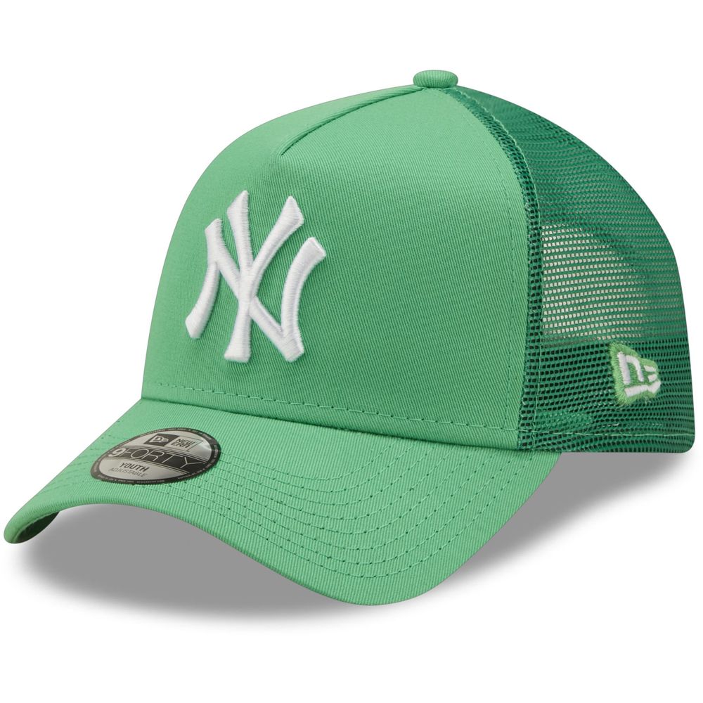 New Era Tonal MLB New York Yankees Kids' Mesh Trucker Cap - Green