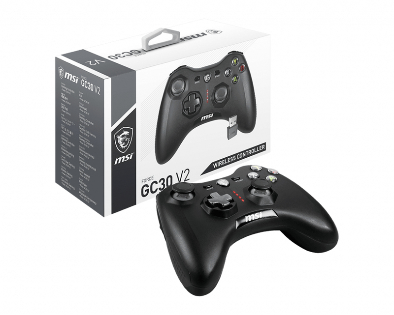MSI Force GC30 V2 Wireless Gaming Controller - Black