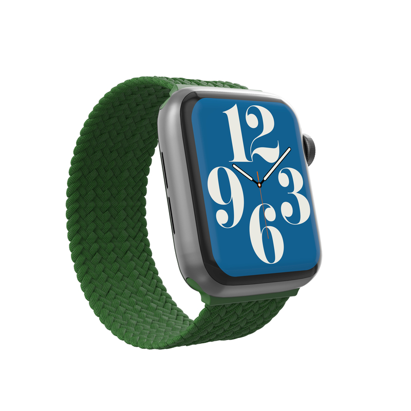 Gear4 Braided Bands for Apple Watch 41/40/38mm - Large - Forest Green