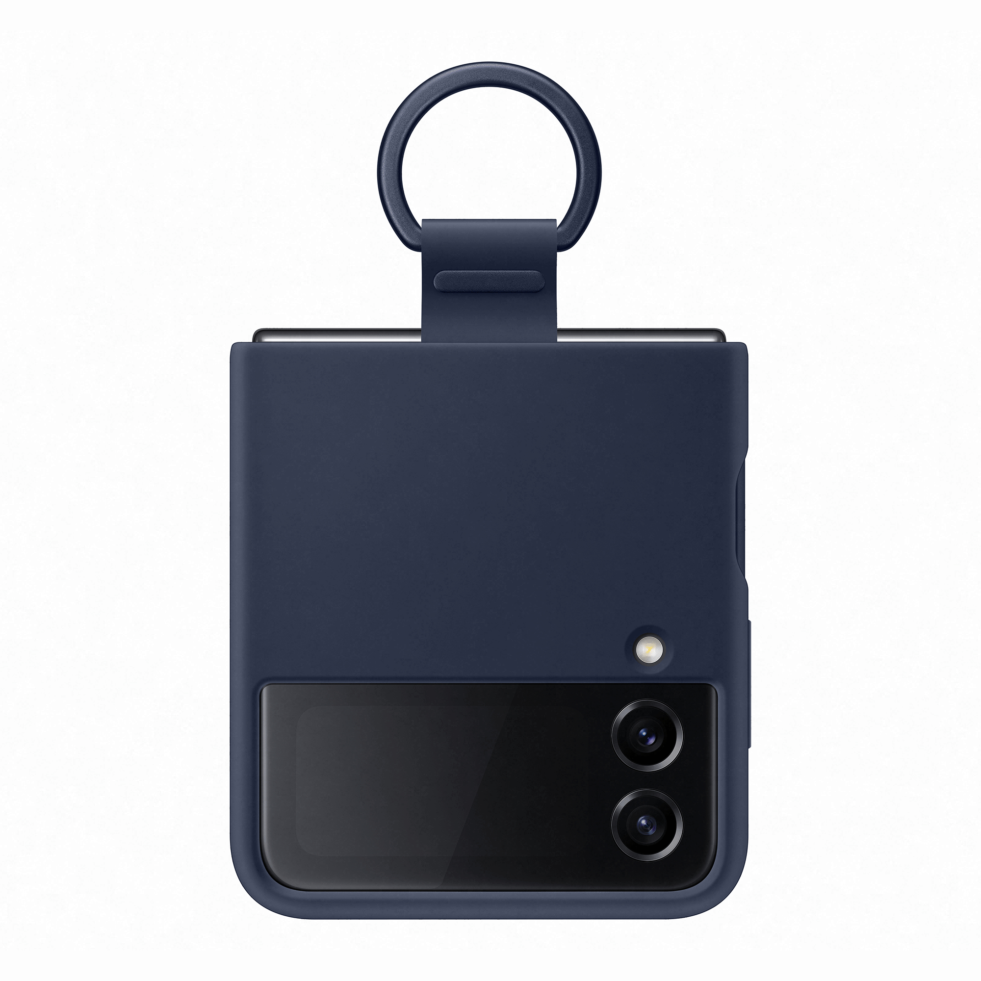 Samsung Galaxy Flip4 Silicone Cover With Ring - Navy
