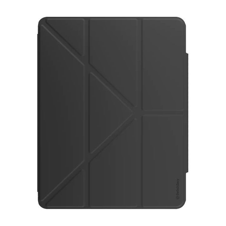 SwitchEasy Origami Nude Folding Folio Clear Hardback Case with Pencil Holder for iPad Pro 12.9-Inch - Balck
