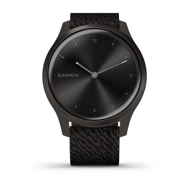 Garmin vivomove Luxe 42mm Graphite Aluminium Case with Black Pepper Woven Nylon Band Smartwatch
