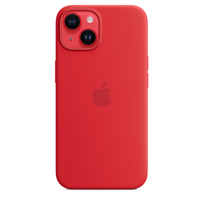 Apple Silicone Case with MagSafe for iPhone 14 - (Product)Red