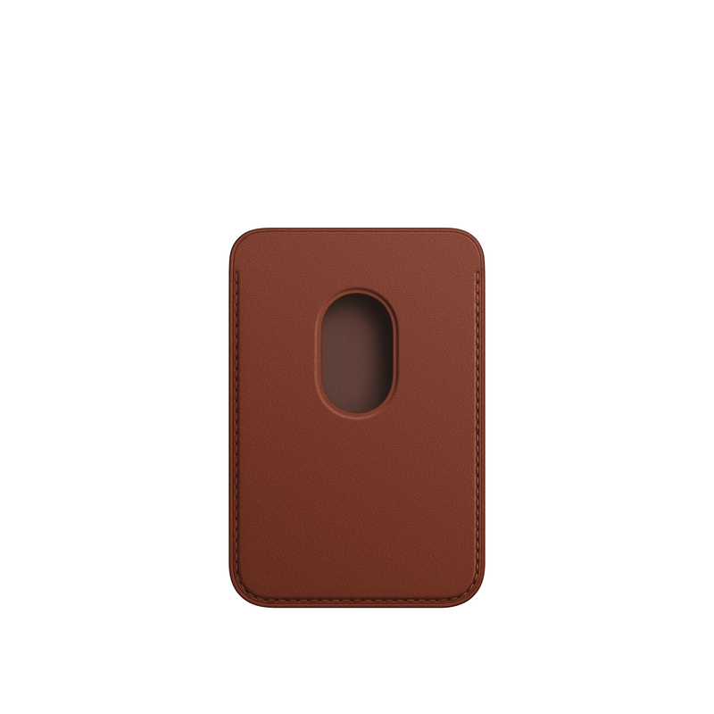 Apple Leather Wallet with MagSafe for iPhone - Umber