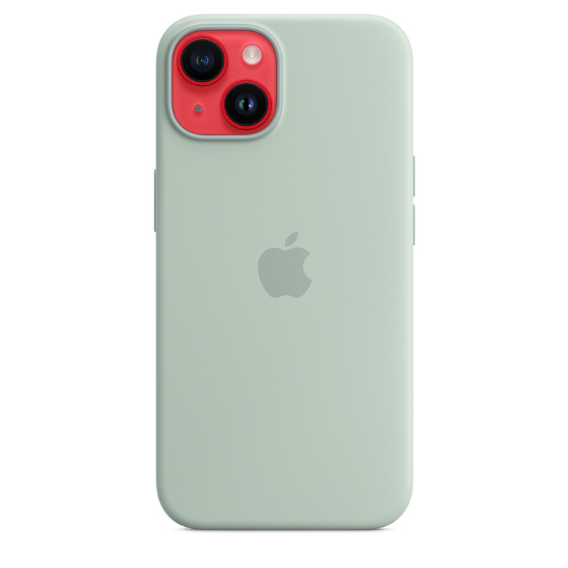 Apple Silicone Case with MagSafe for iPhone 14 - Succulent