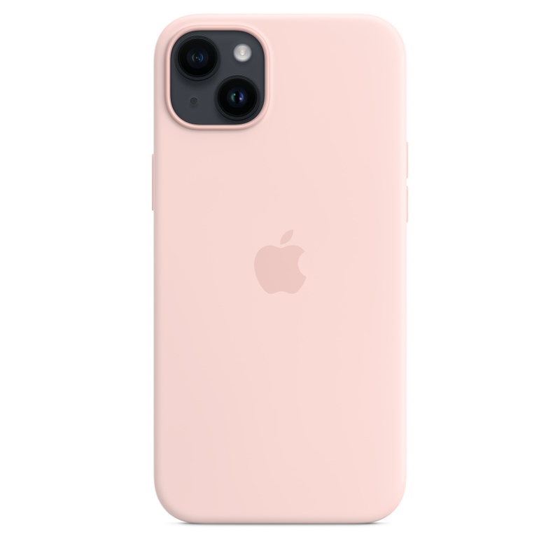 Apple Silicone Case with MagSafe for iPhone 14 Plus - Chalk Pink