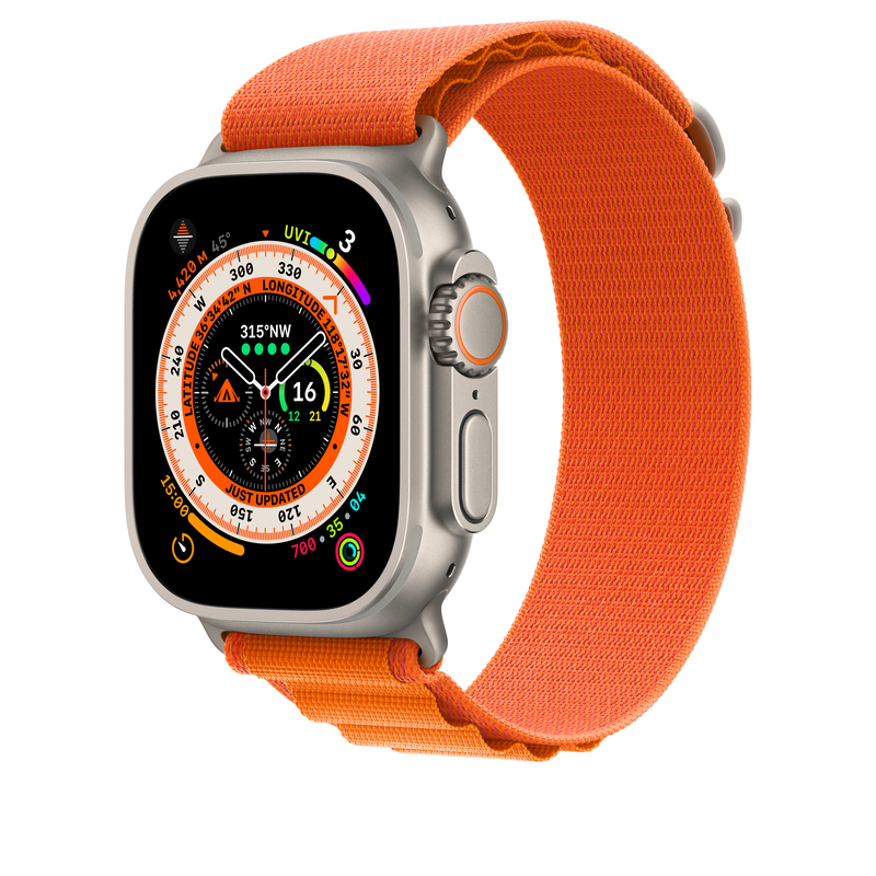 Apple 49mm Alpine Loop for Apple Watch - Orange - Large