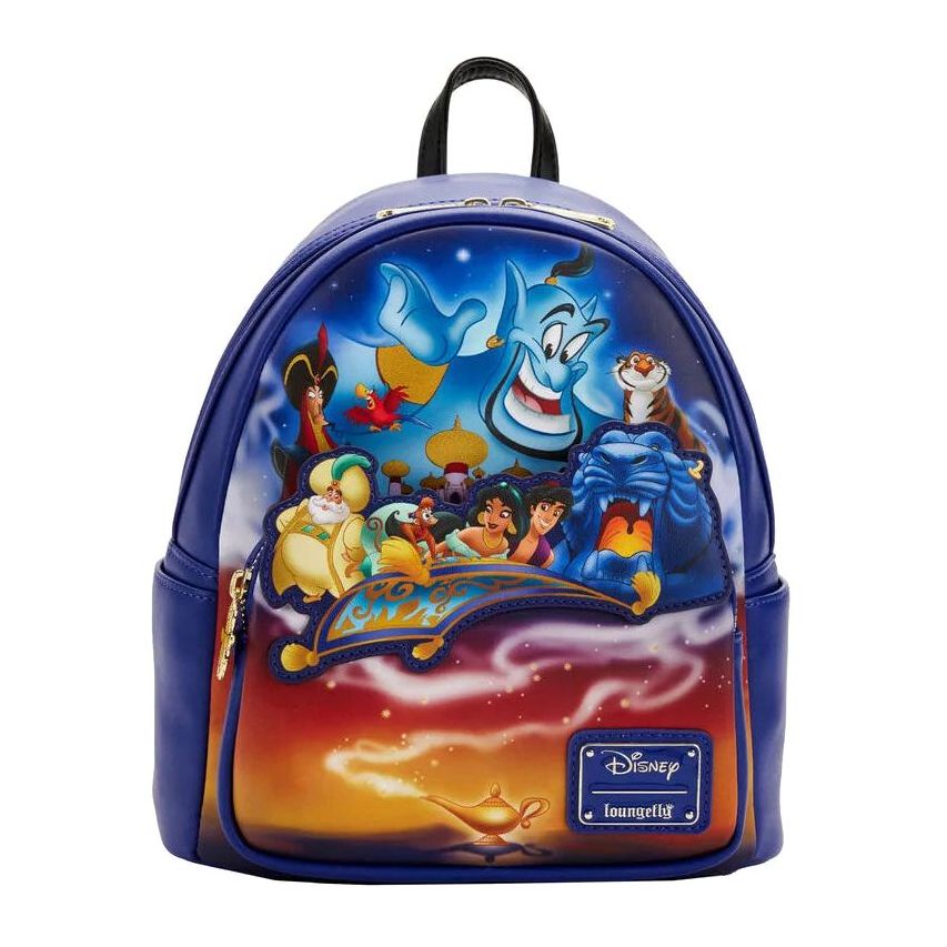 Loungefly Leather Disney Aladdin 30th Anniversary Mini Backpack