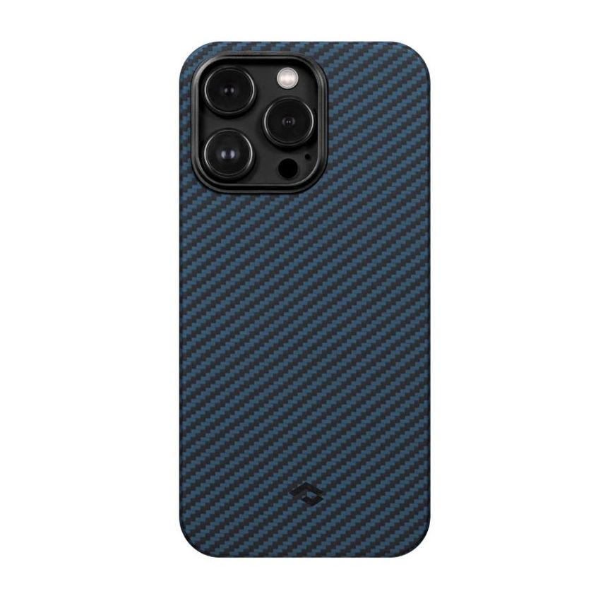 Pitaka MagEZ Case for iPhone 14 Pro Max - Black/Blue Twill