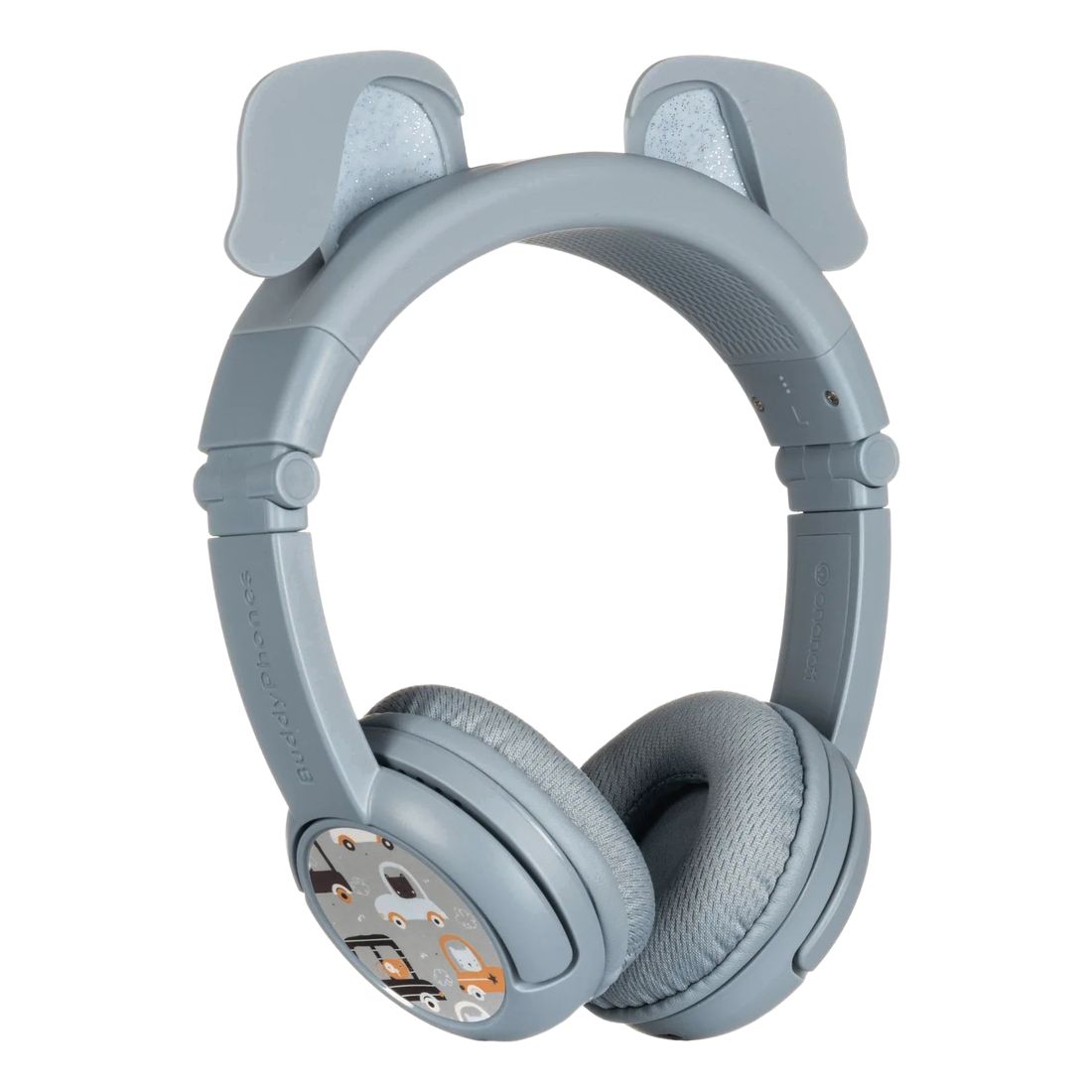 BuddyPhones Playears+ Dog Wireless HeadPhones - Grey