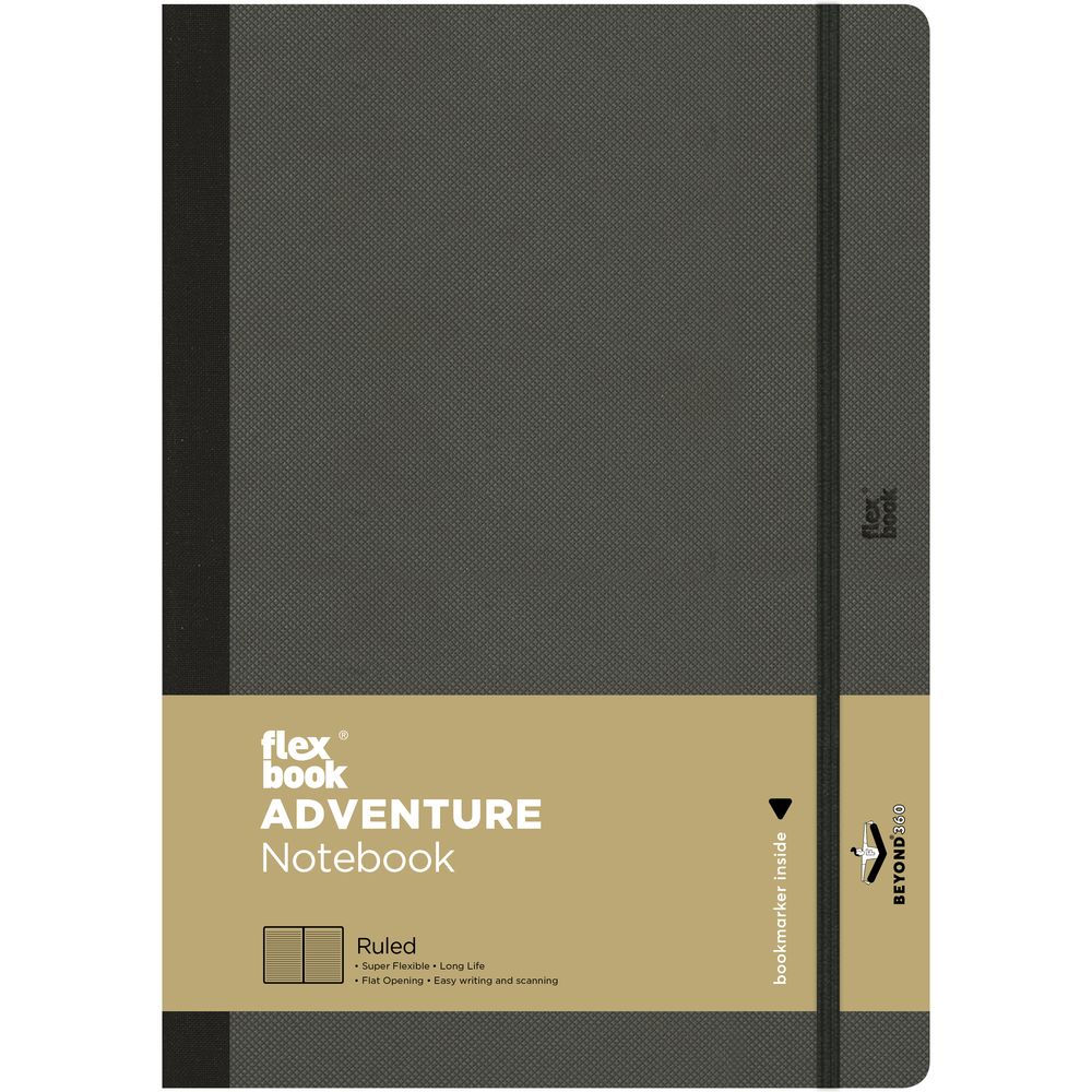 Flexbook Adventure Ruled B5 Notebook Off - Large - Black (17 x 24 cm)