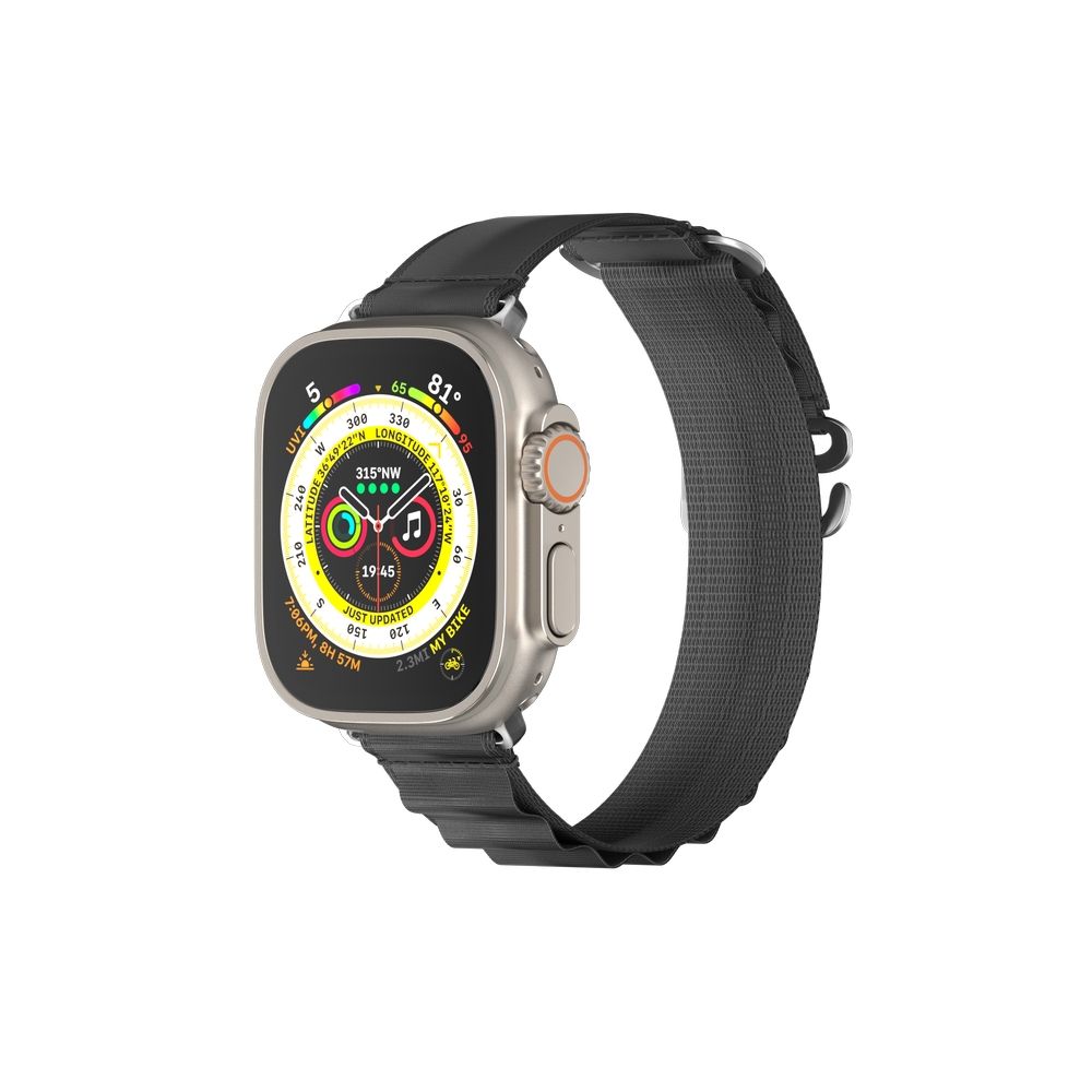 Mageasy Active Sport G-Hook Watch Loop For Apple Watch 42/44/45/49mm -Black