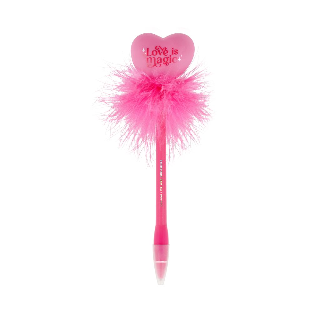 Legami Light-Up Heart Ballpoint Pen - Writing Is Magic - Heart