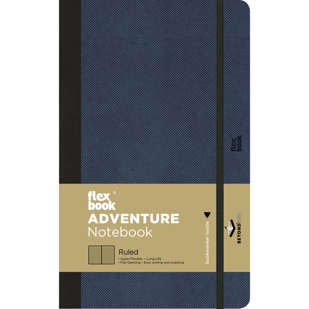 Flexbook Adventure Ruled A5 Notebook Royal Blue - Medium - Royal Blue (13 x 21 cm)