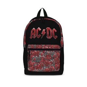 حقيبة ظهر بتصميم كلاسيكي مطبوع على الجيب بالكامل "AC/DC"