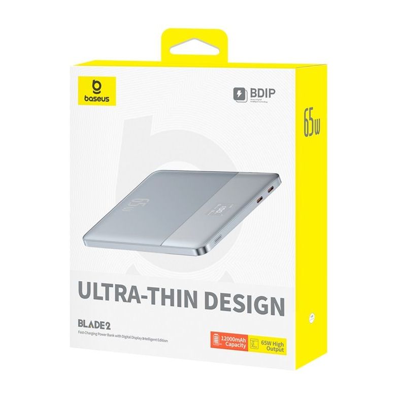 Baseus Blade2 65W 12000mAh Power Bank - Horizon Sliver