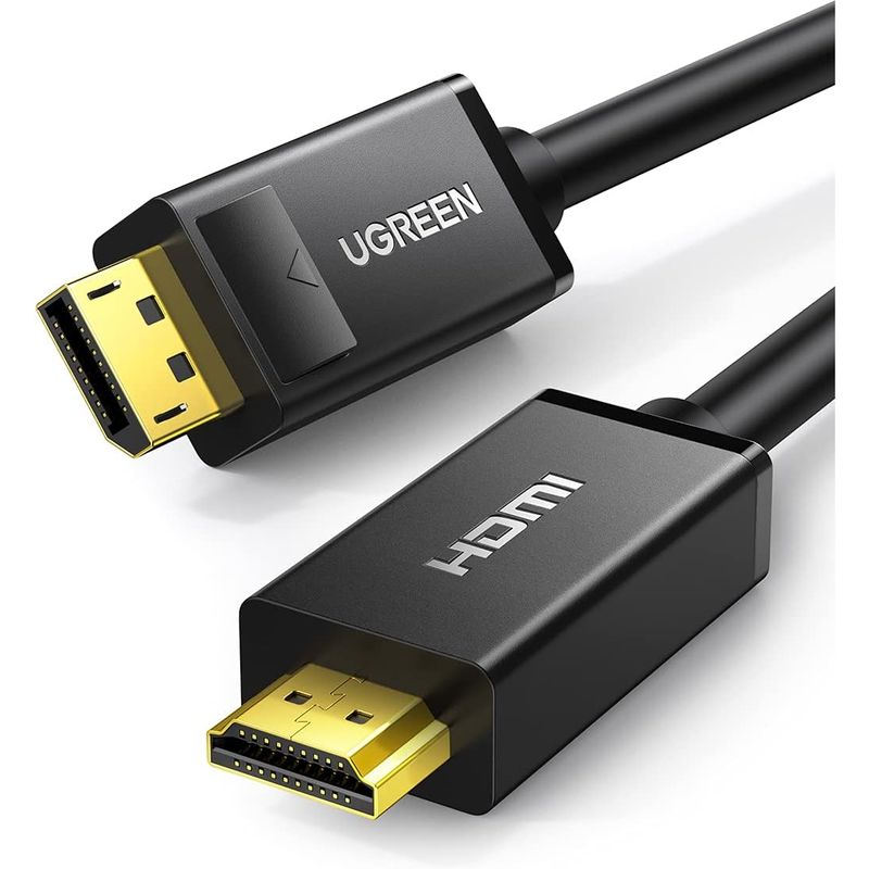 UGREEN DisplayPort Male to HDMI Male Cable 5m - Black