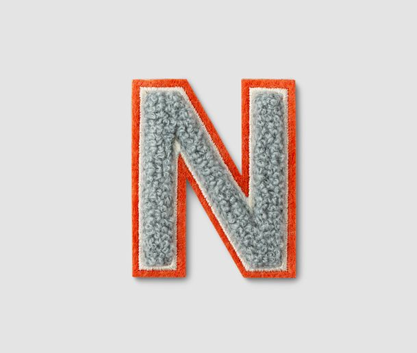 ملصق حرف N وبري