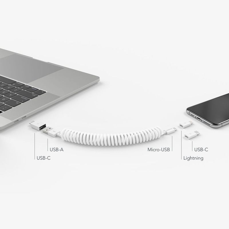 Vonmahlen allroundo MFI All-in-One Charging Cable White