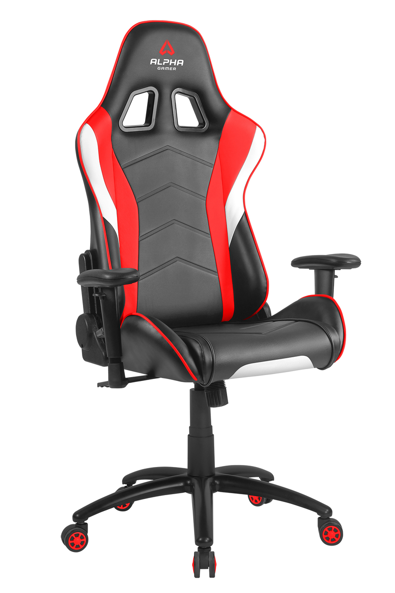 Alpha Gamer Delta Black/White/Red Gaming Chair