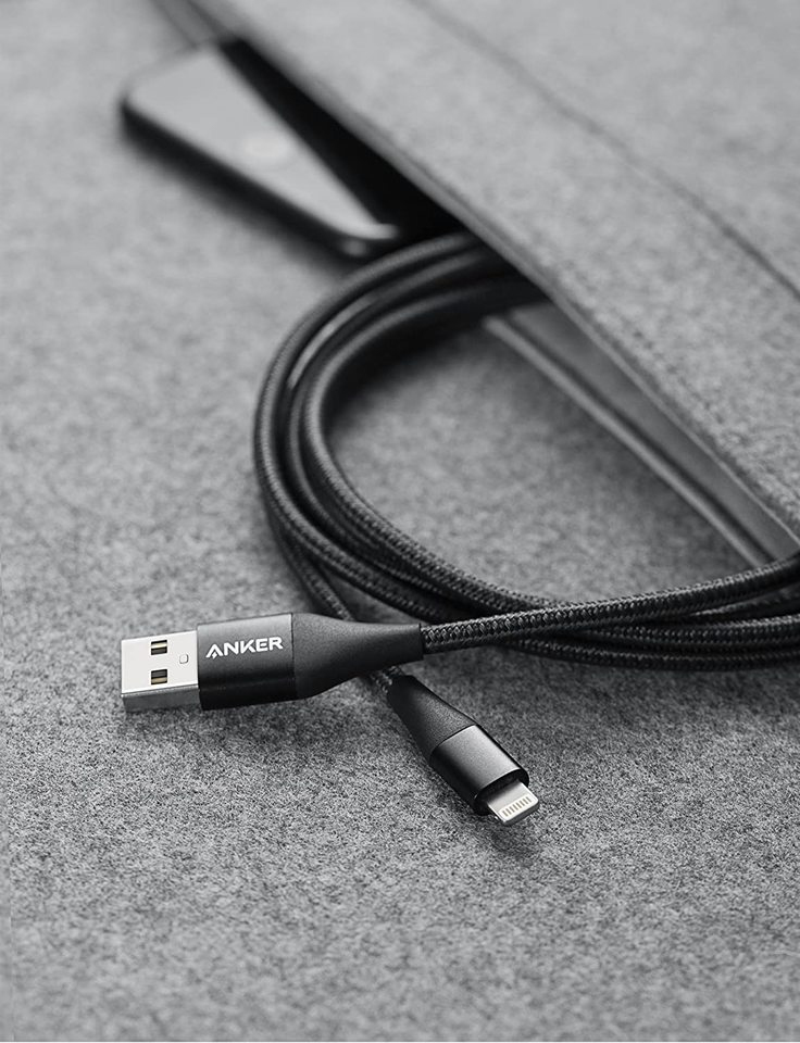 Anker Powerline + II USB C To Lightning Cable 2M Black