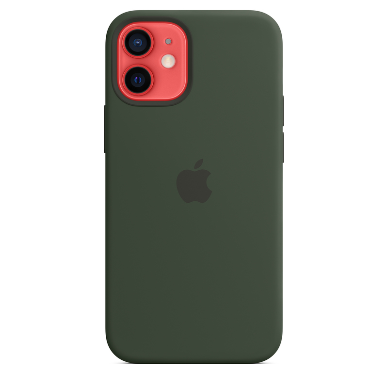 Apple Silicone Case Cypress Green with MagSafe for iPhone 12 Mini
