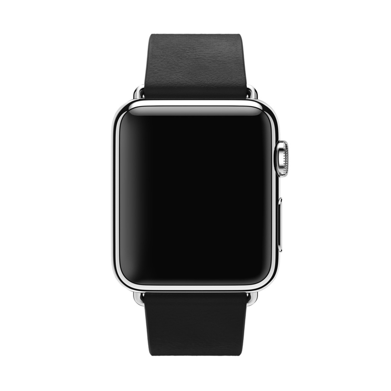 Apple Watch Black Modern Buckle 38mm Large (Compatible with Apple Watch 38/40/41mm)