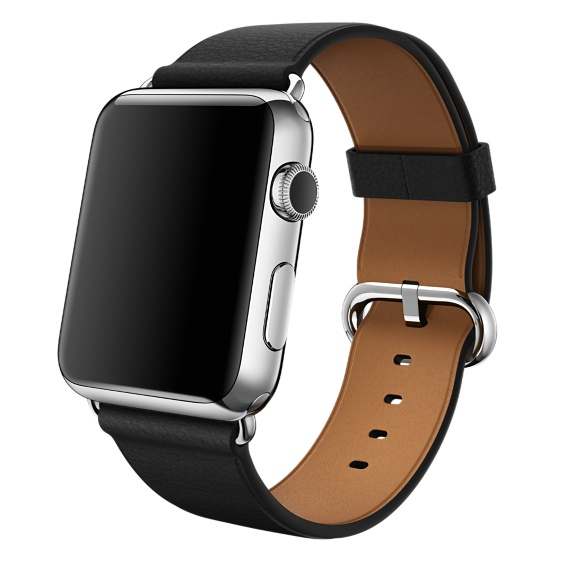 Apple Watch Black Classic Buckle 42mm (Compatible with Apple Watch 42/44/45mm)