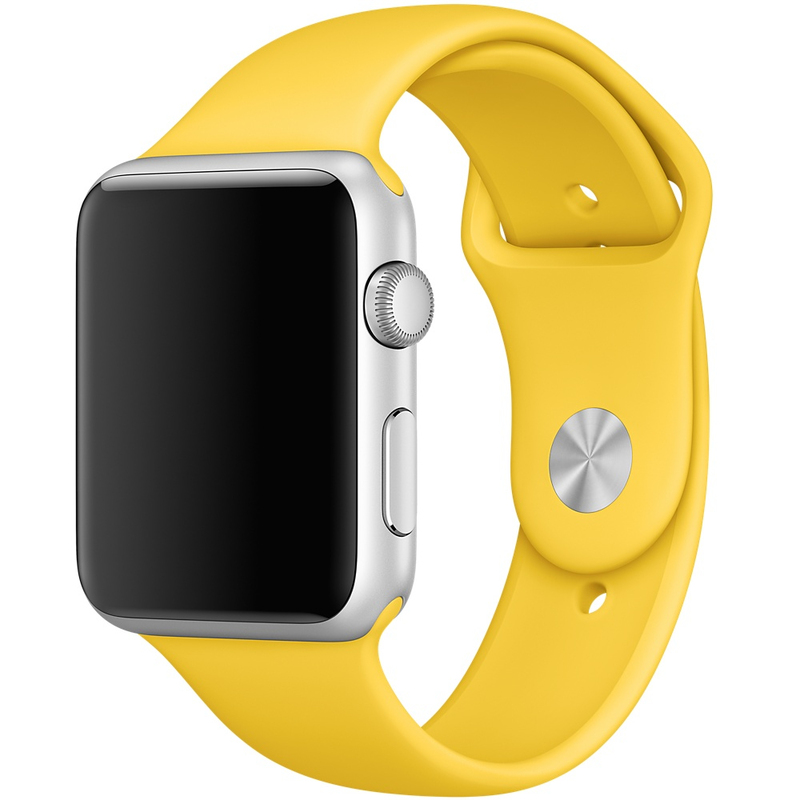 Apple Yellow Sport Band Apple Watch 42mm (Compatible with Apple Watch 42/44/45mm)