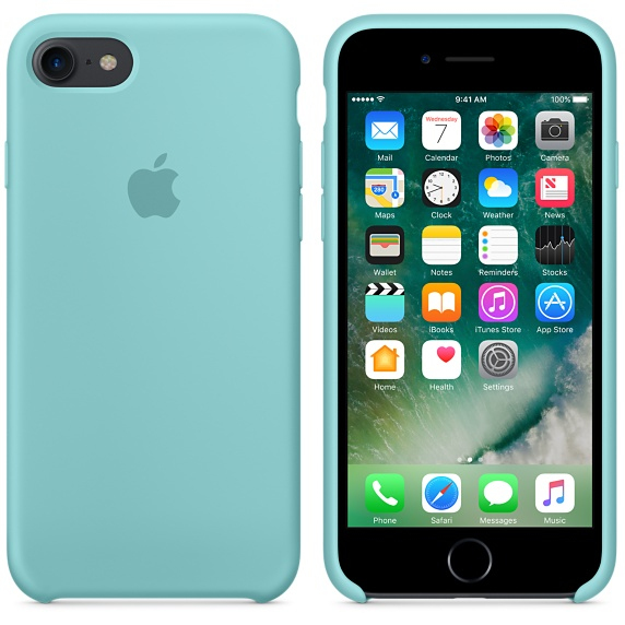 Apple Silicone Case Sea Blue iPhone 8/7