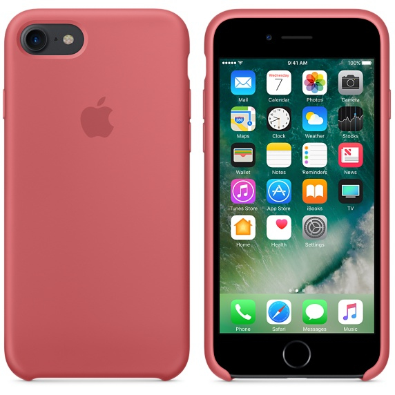 Apple Silicone Case Camellia For iPhone 8/7