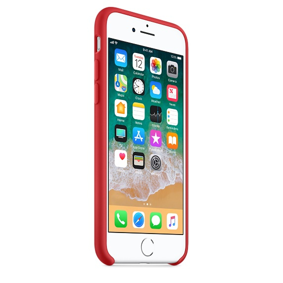 Apple Silicone Case Red for iPhone 8/7