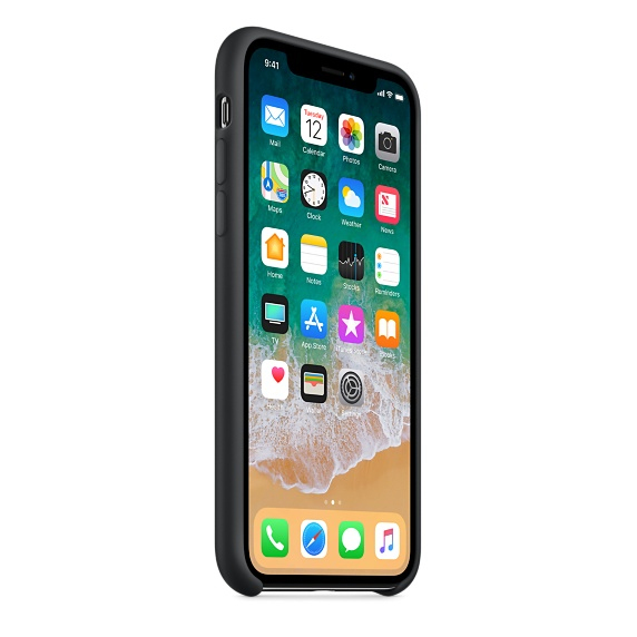 Apple Silicone Case Black for iPhone X