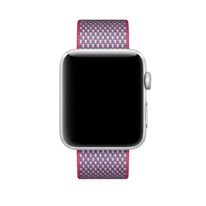 Apple Berry Check Woven Nylon for Apple Watch 42mm (Compatible with Apple Watch 42/44/45mm)