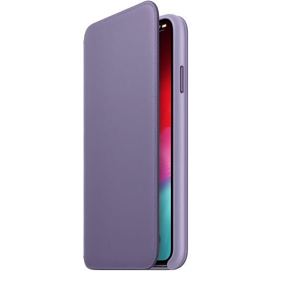 Apple Leather Folio Lilac for iPhone XS Max