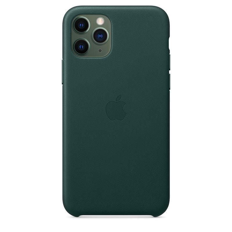 غطاء جلدي من ابل - اخضر فوريست لهاتف ايفون 11 برو