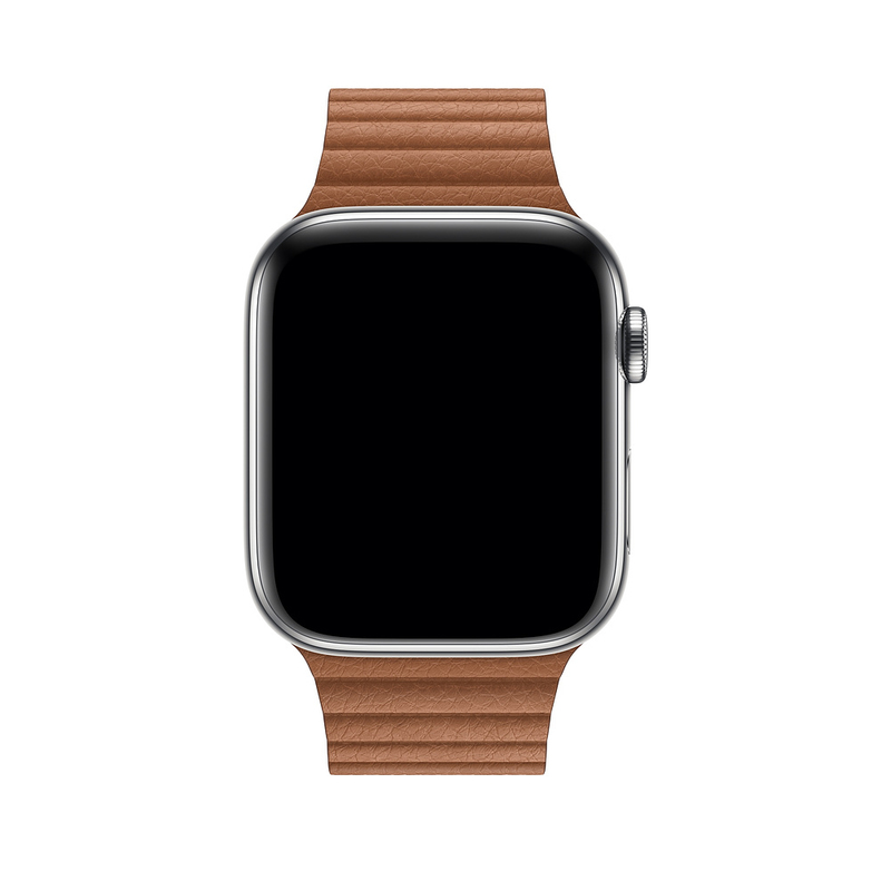 Apple 44mm Saddle Brown Leather Loop Medium for Apple Watch (Compatible with Apple Watch 42/44/45mm)