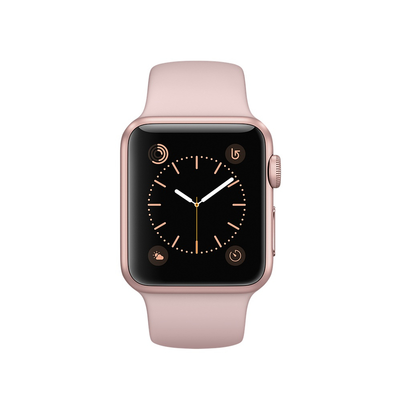 Apple Watch Series 2 Sport Band Pink Sand Rose Gold Aluminium Case 38mm