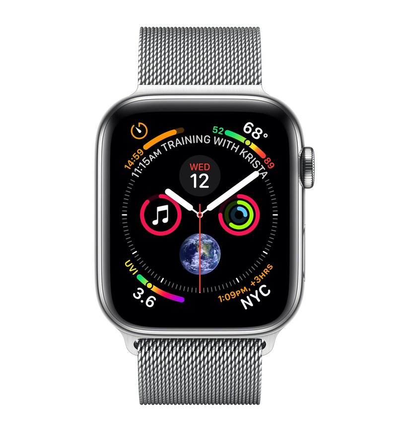 Apple Watch Series 4 GPS +Cellular 40mm Stainless Steel Case with Milanese Loop
