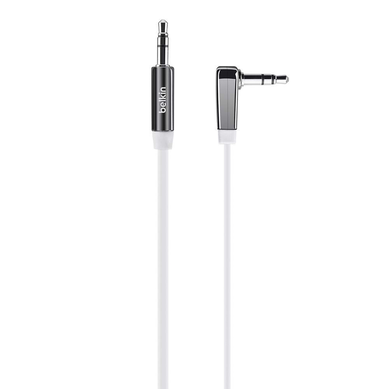Belkin Cable 3.5mm Flat Right Angle White
