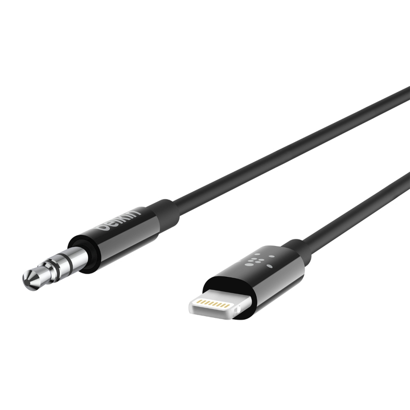 Belkin 3.5mm Audio Cable with Lightning Connector Black 0.9m