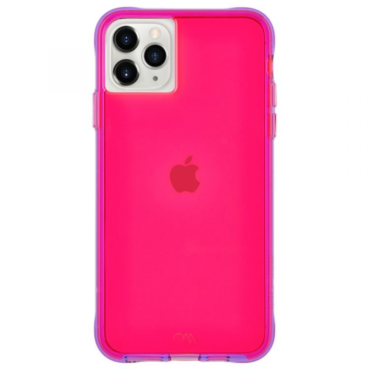 حافظة الهاتف الجوال تاف نيون من كيس-ميت 14.7 سم (5.8 بوصة)، مع غطاء، باللون الوردي