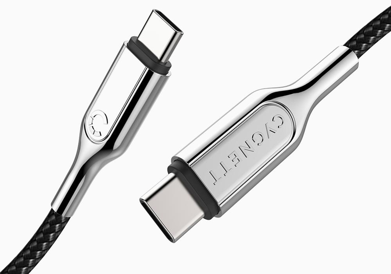 Cygnett Armoured Braided USB 2.0 USB-C to USB-C Cable 10cm Black