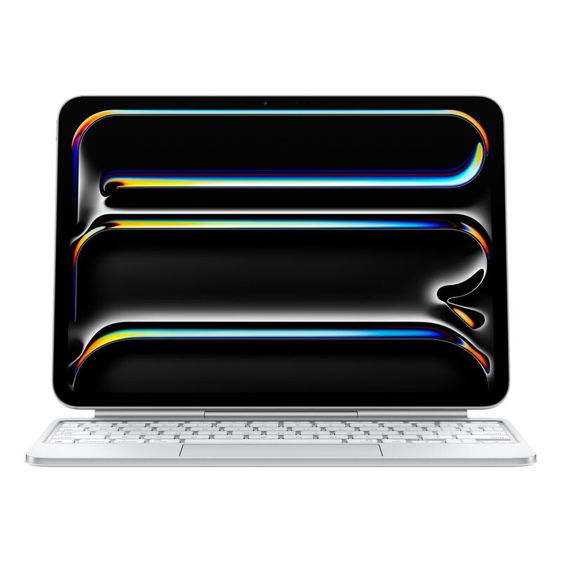 Apple Magic Keyboard for iPad Pro 11‑inch (M4) - White (Arabic) Apple Magic Keyboard for iPad Pro 11‑inch (M4) - White (Arabic)