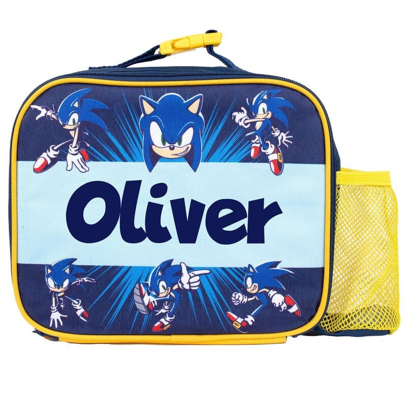 Fringoo Personalize Lunch Bag - Sonic The Hedgehog Blue